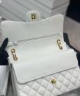 Сумка Large Classic Grained Calfskin Bag White